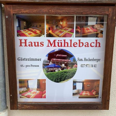 Hotel Haus Muehlebach Ernen Exteriör bild